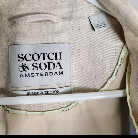 Scotch & Soda Mens |L| Summer Edition Unconstructed Double Breasted Blazer - Picture 8 of 11